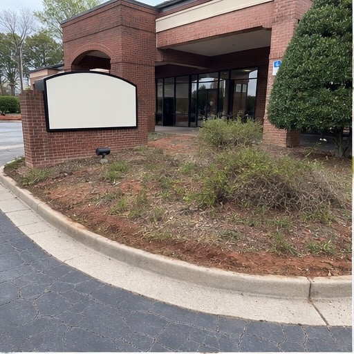 Six-stage commercial landscape enhancement project, step 1