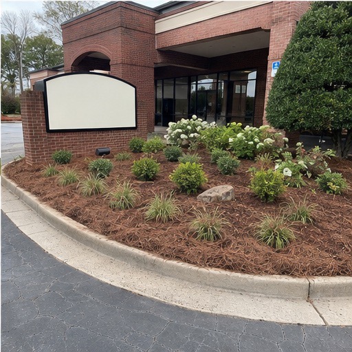 Six-stage commercial landscape enhancement project, step 6