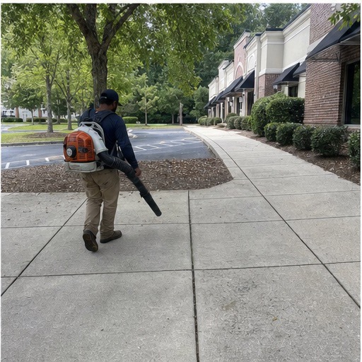 Six-stage commercial grounds maintenance visit, step 5