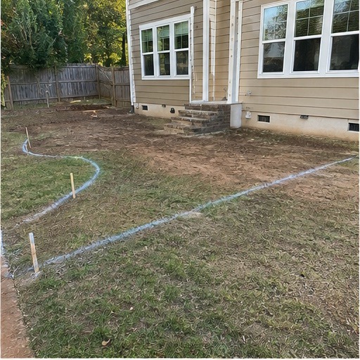 Six-stage hardscape installation, step 2