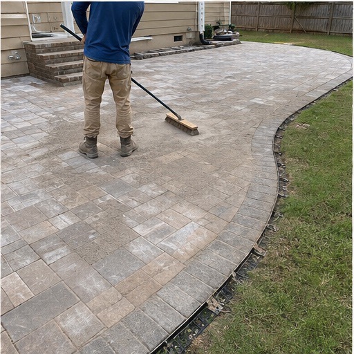 Six-stage hardscape installation, step 5