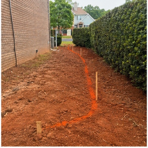 Six-stage landscape correction project, step 2