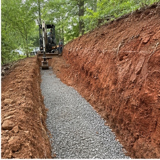 Six-stage retaining-wall project, step 3